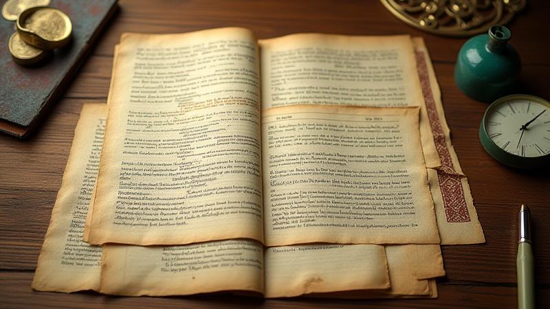 Isang grupo ng mga lumang manuskrito at modernong tablet na magkasama, sumisimbolo sa pagprotekta sa digital at tradisyonal na nilalaman.